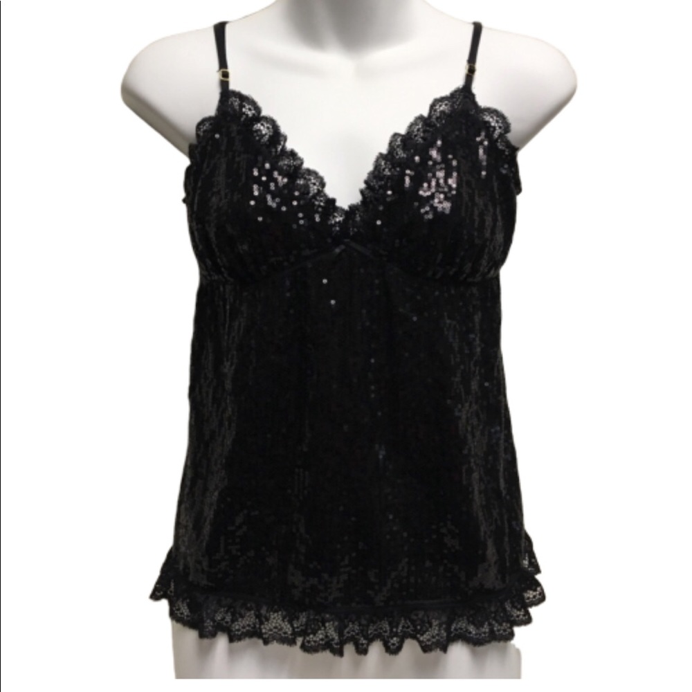 Victoria’s Secret The Lacie Black sequined Top
